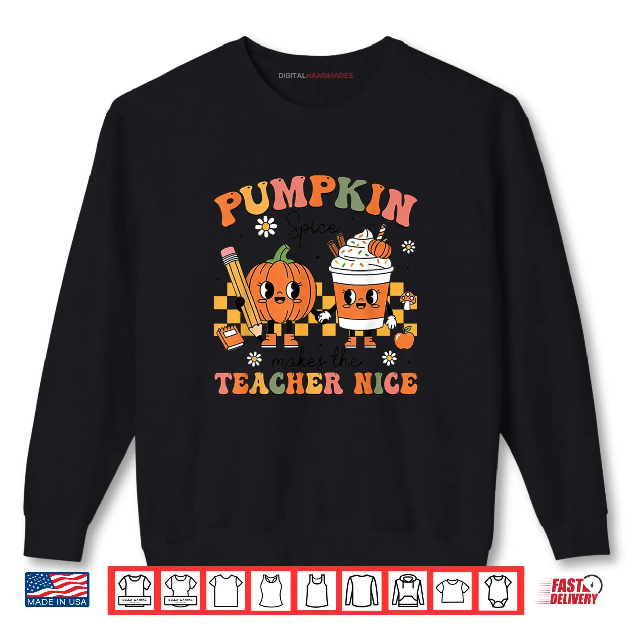 Pumpkin Spice Makes The Teacher Nice Thanksgiving Teaching Shirt Pumpkin Spice Makes The Teacher Nice Thanksgiving Teaching Shirt