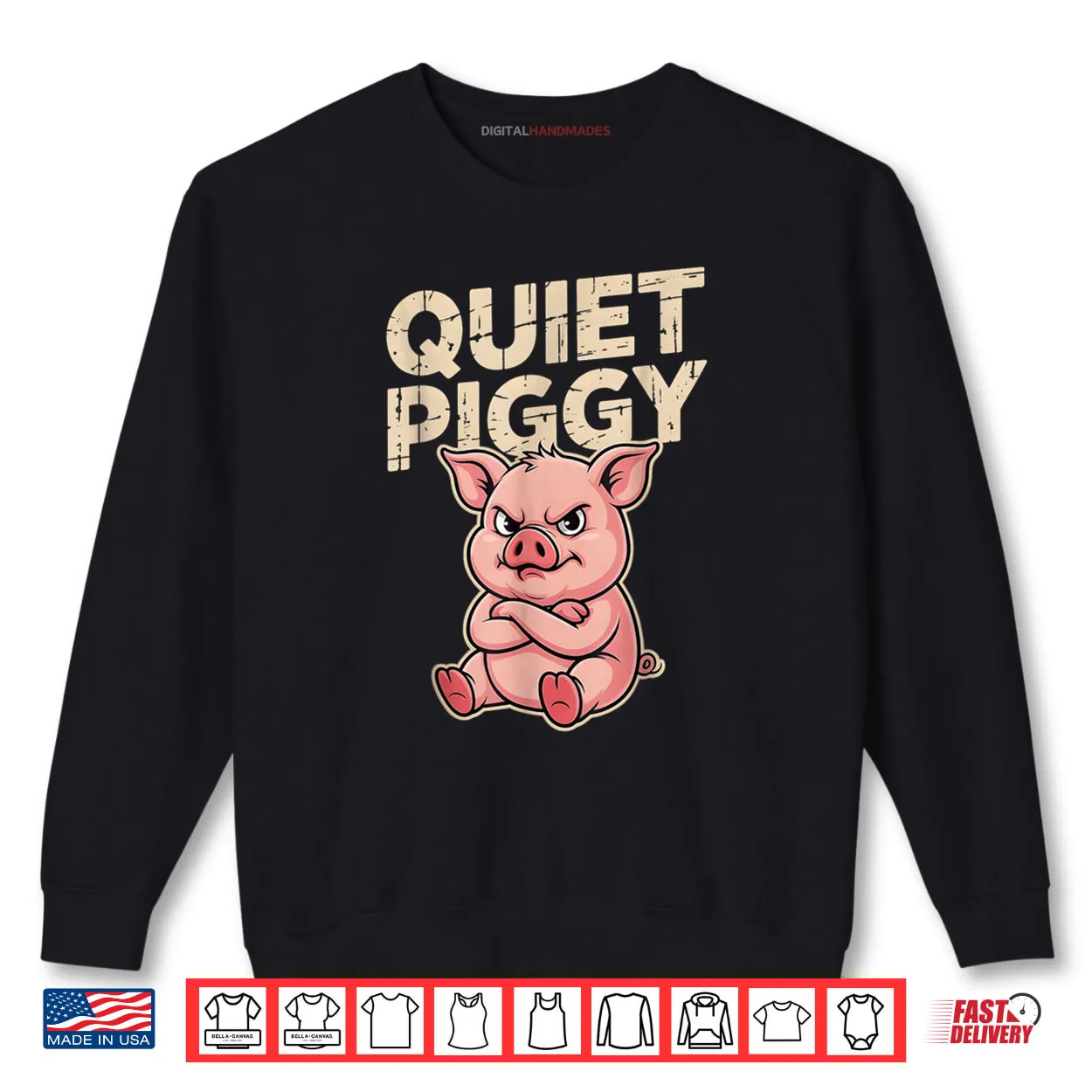 Quiet Piggy Angry Pig Shirt Quiet Piggy Angry Pig Shirt