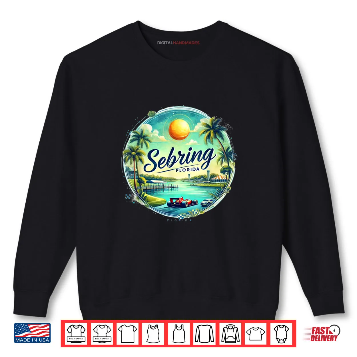 Sebring FL Florida Race Cars Orange Groves Lakes Shirt Sebring FL Florida Race Cars Orange Groves Lakes Shirt