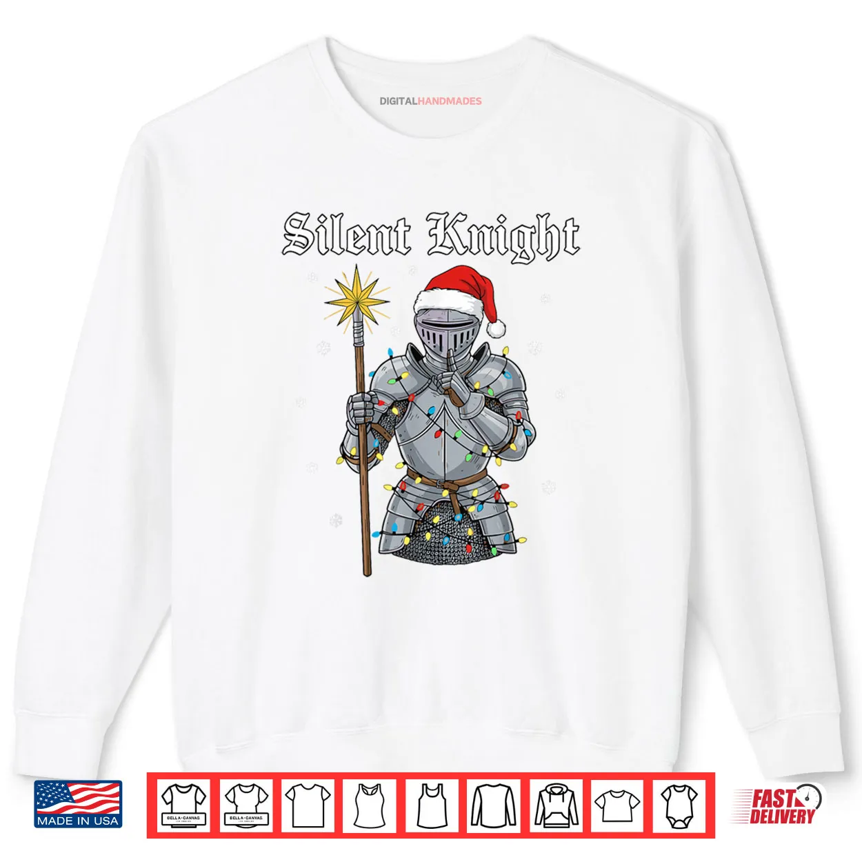 Silent Santa Knight Medieval Christmas Warrior Festive Shirt Silent Santa Knight Medieval Christmas Warrior Festive Shirt