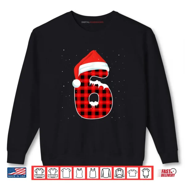 Six Seven 6 7 Meme 67 Christmas Red Plaid Xmas Pajamas Shirt 1 Sweatshirt Six Seven 6 7 Meme 67 Christmas Red Plaid Xmas Pajamas Shirt