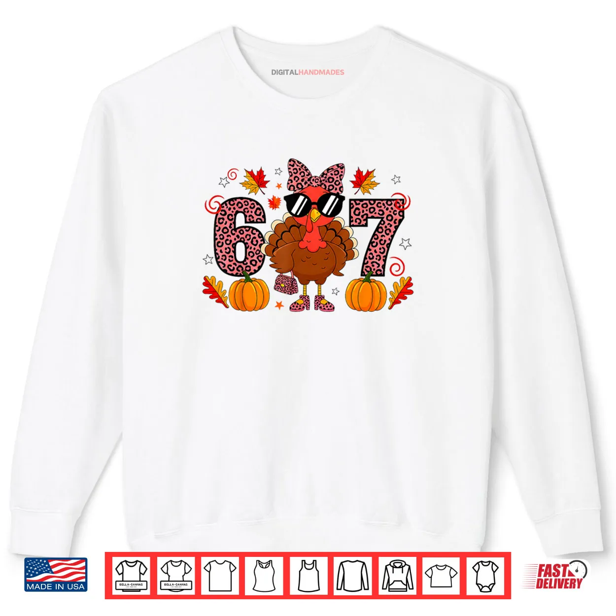 Six Seven 6 7 Meme 67 Turkey Thanksgiving Shirt Six Seven 6 7 Meme 67 Turkey Thanksgiving Shirt