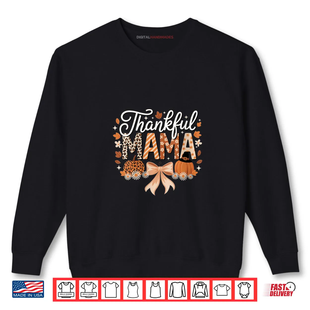 Thankful Mama Coquette Bows Mom Fall Thanksgiving Shirt Thankful Mama Coquette Bows Mom Fall Thanksgiving Shirt
