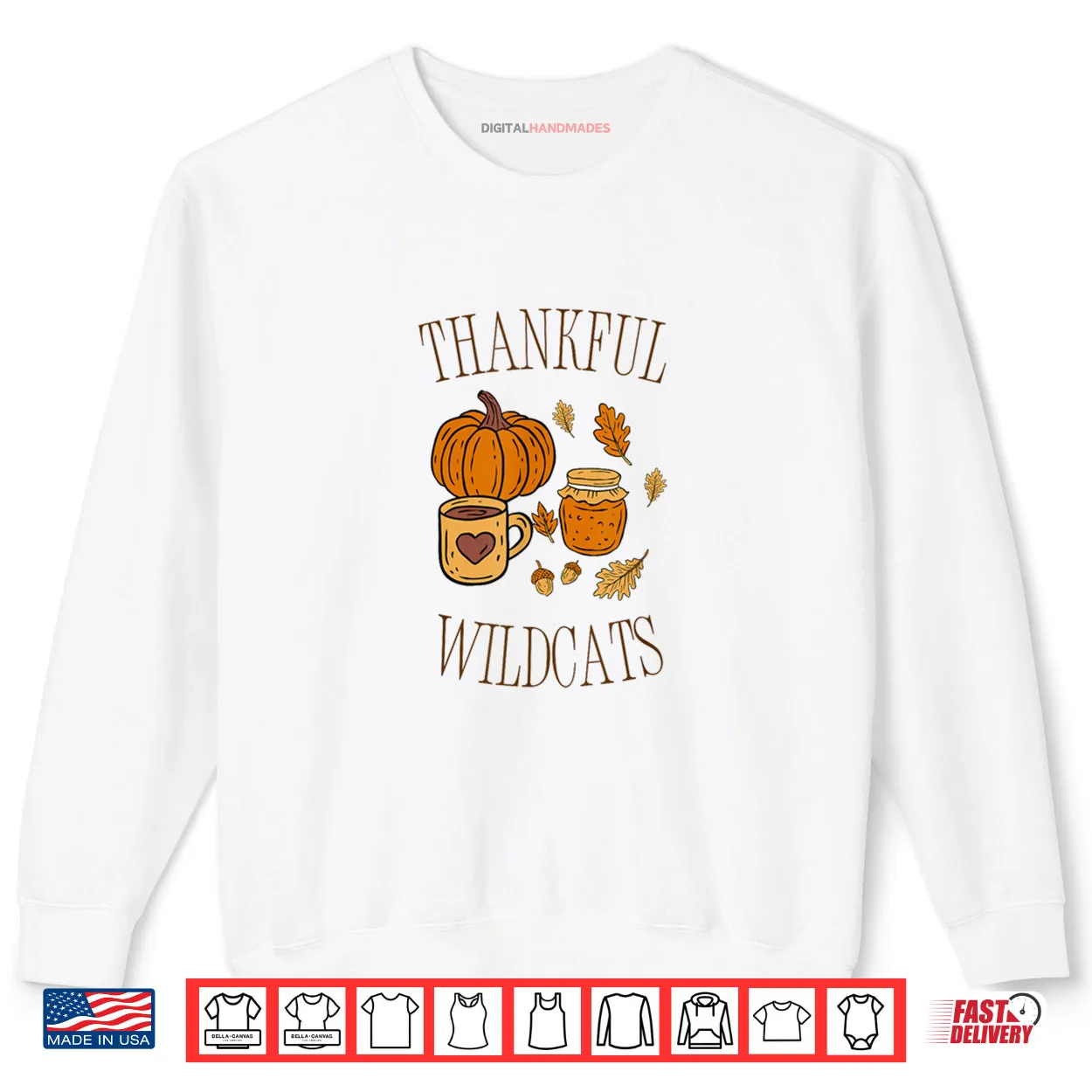 Thankful Wildcat Cute and Simple Shirt Thankful Wildcat Cute and Simple Shirt