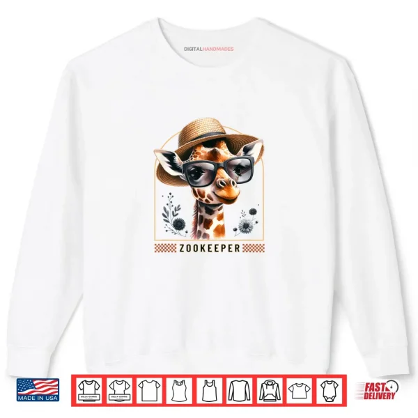 Sweatshirt Zookeeper Adult Giraffe Safari Shirt