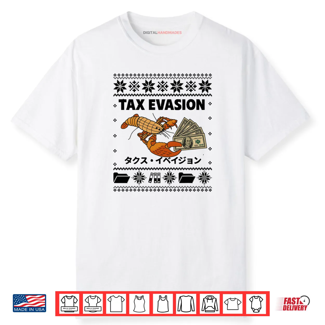 Tax Evasion Christmas Ugly Lobster Meme Shirt Tax Evasion Christmas Ugly Lobster Meme Shirt