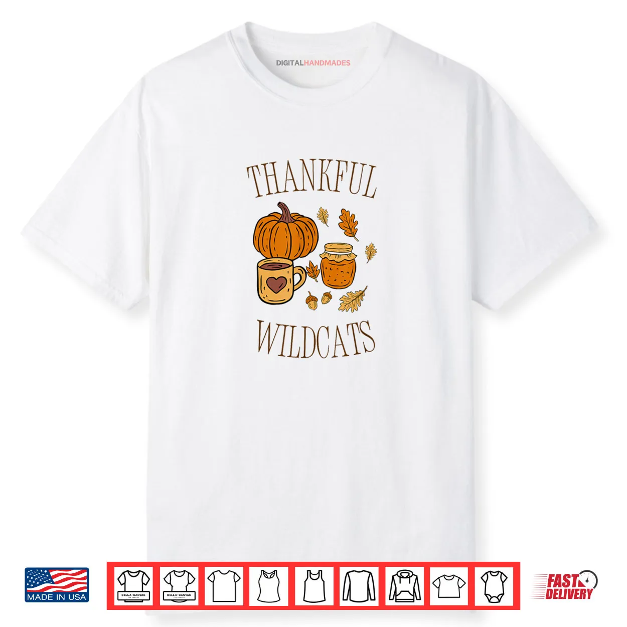 Thankful Wildcat Cute and Simple Shirt Thankful Wildcat Cute and Simple Shirt
