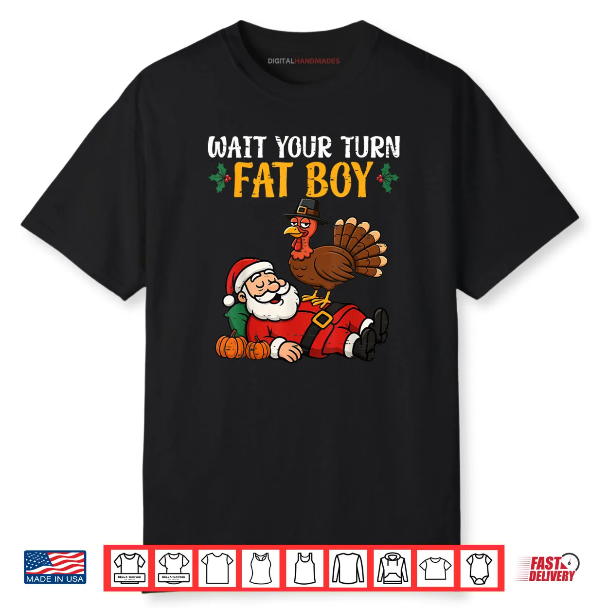 Thanksgiving Christmas Turkey vs Santa Shirt Thanksgiving Christmas Turkey vs Santa Shirt