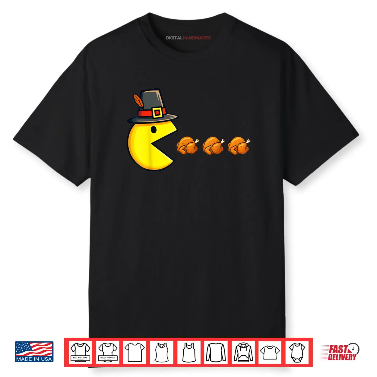 Thanksgiving Video Game Eating Turkey Gamer Shirt Thanksgiving Video Game Eating Turkey Gamer Shirt