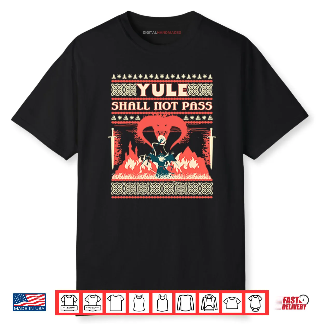 Yule Shall Not Pass Christmas Shirt Yule Shall Not Pass Christmas Shirt