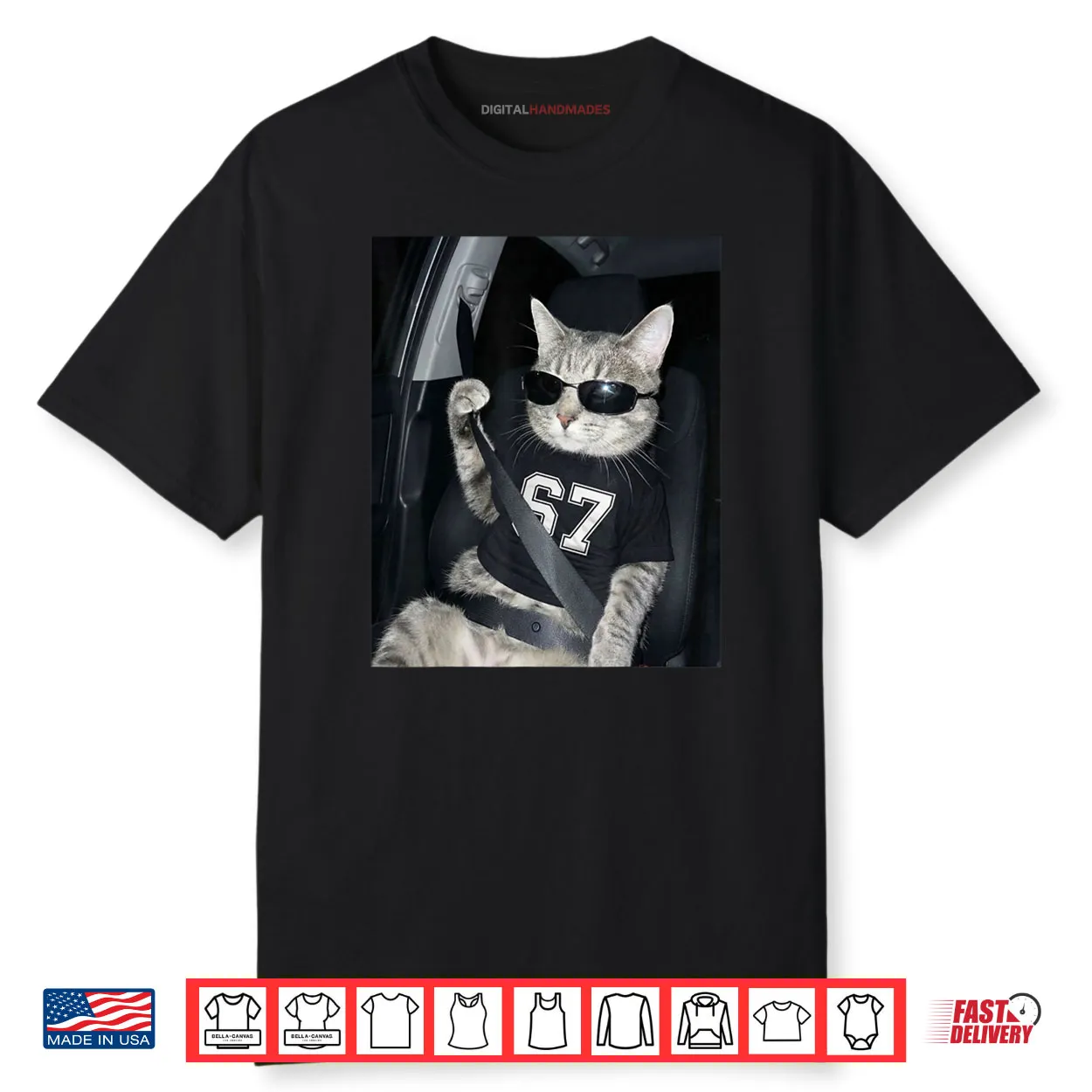 67 Cat Wearing Sunglasses Gen Alpha Funny Six Seven 6 7 Meme Shirt 67 Cat Wearing Sunglasses Gen Alpha Funny Six Seven 6 7 Meme Shirt