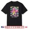 67 Days of School Girls Coquette Bow 67th Day of School Kids Shirt