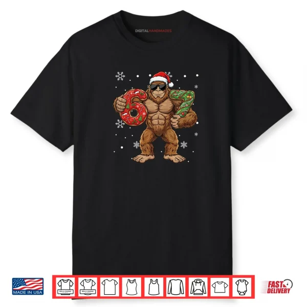 67 Meme Big Foot Six Seven Christmas Xmas Sasquatch Shirt