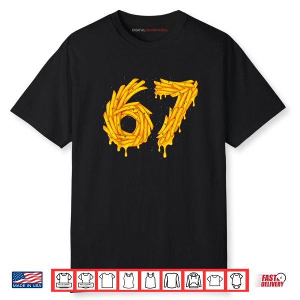 67 Meme Matching French Fries 67 Pajamas Kids Six Seven Boys Shirt