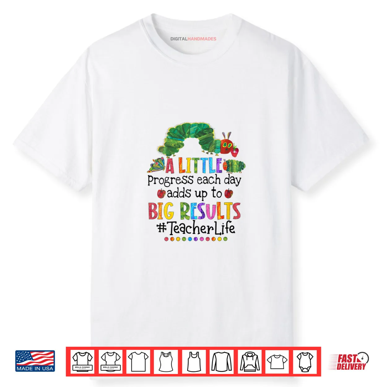 A Little Progress Each Day Adds Up to Big Results Teacher Shirt A Little Progress Each Day Adds Up to Big Results Teacher Shirt