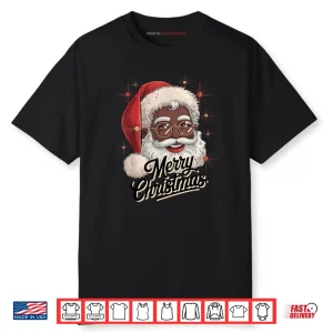 African American Santa Christmas Black Xmas Shirt