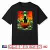 Alien Ramen Cat UFO Japanese Retro Art Shirt