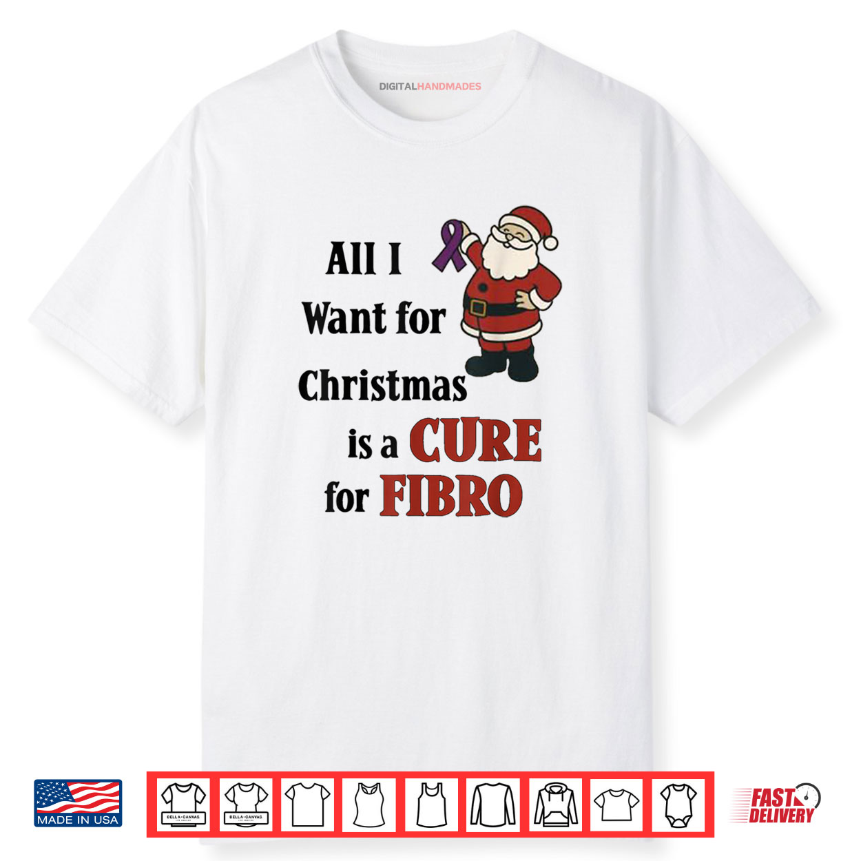 All I Want for Christmas is A Cure for Fibro Shirt All I Want for Christmas is A Cure for Fibro Shirt