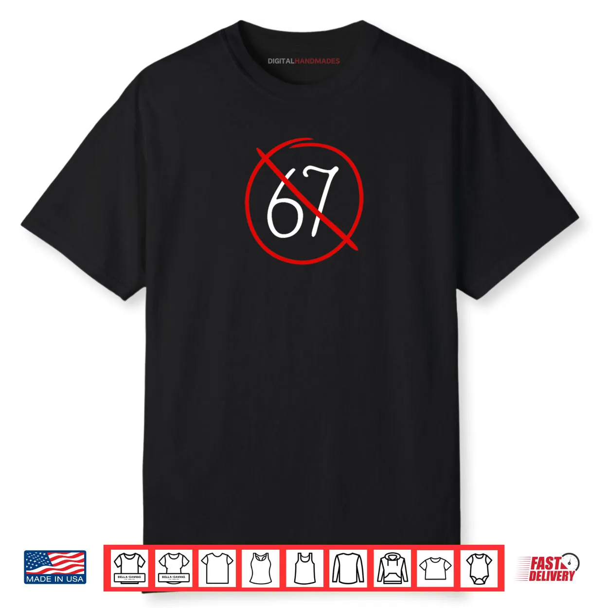 Anti 67 Stop Six Seven Simple Sign Shirt Anti 67 Stop Six Seven Simple Sign Shirt