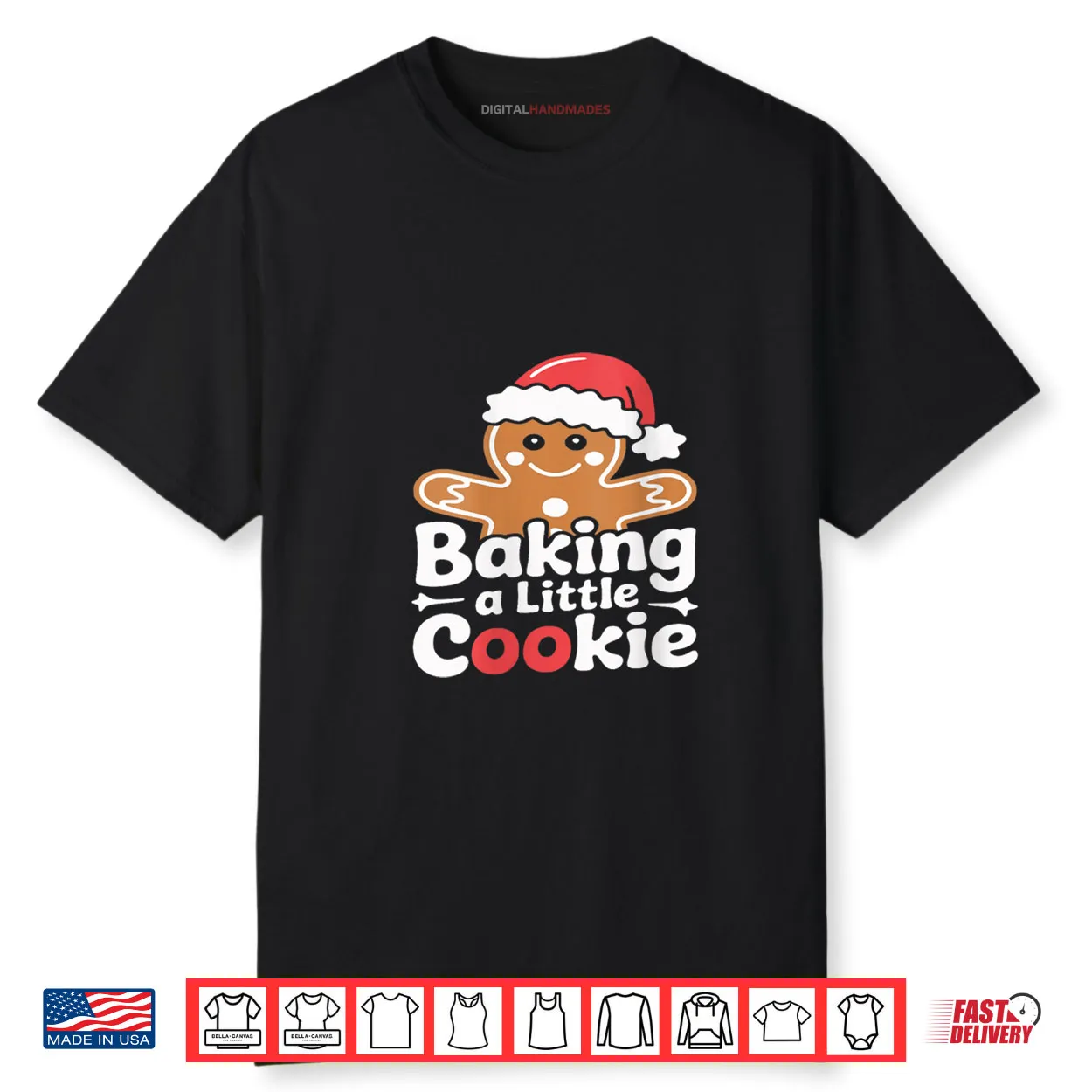 Baking A Little Cookie Cute Christmas Pregnancy Announcement Shirt Baking A Little Cookie Cute Christmas Pregnancy Announcement Shirt