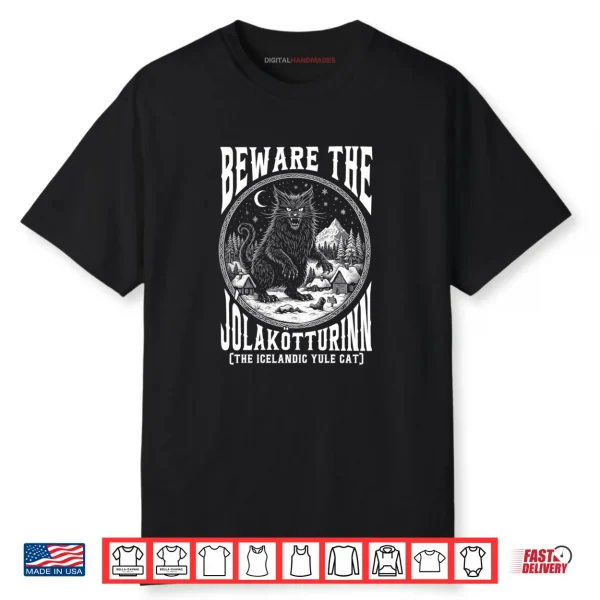 Beware The Jolakotturinn Yule Cat Icelandic Christmas Shirt