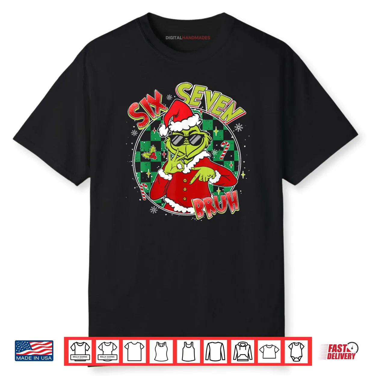 Bruh Six Seven 67 6 7 Elf Christmas Shirt Bruh Six Seven 67 6 7 Elf Christmas Shirt