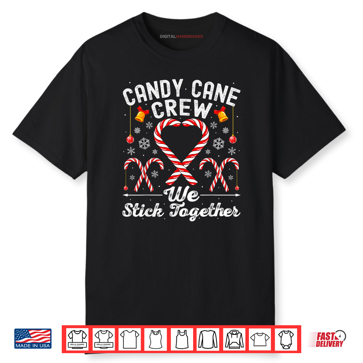 Candy Cane Crew We Stick Together Family Matching Christmas Shirt Candy Cane Crew We Stick Together Family Matching Christmas Shirt