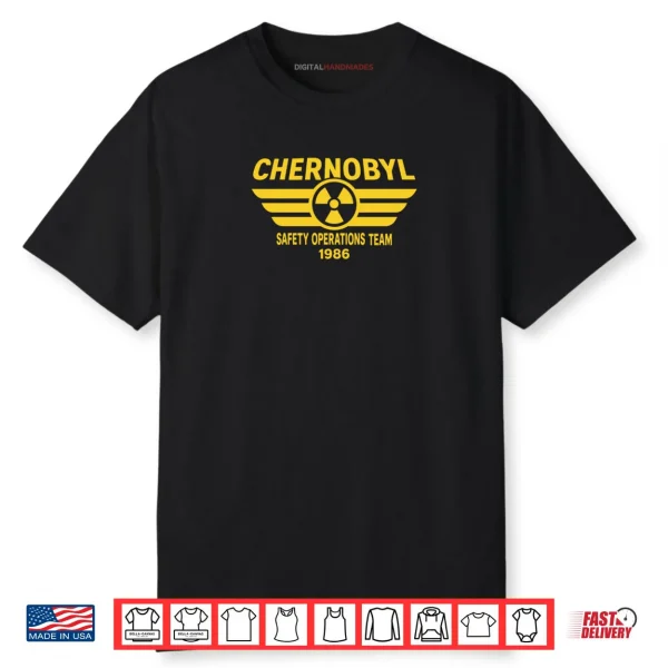 Chernobyl Safety Operations Team 1986 Radioactive Logo Shirt