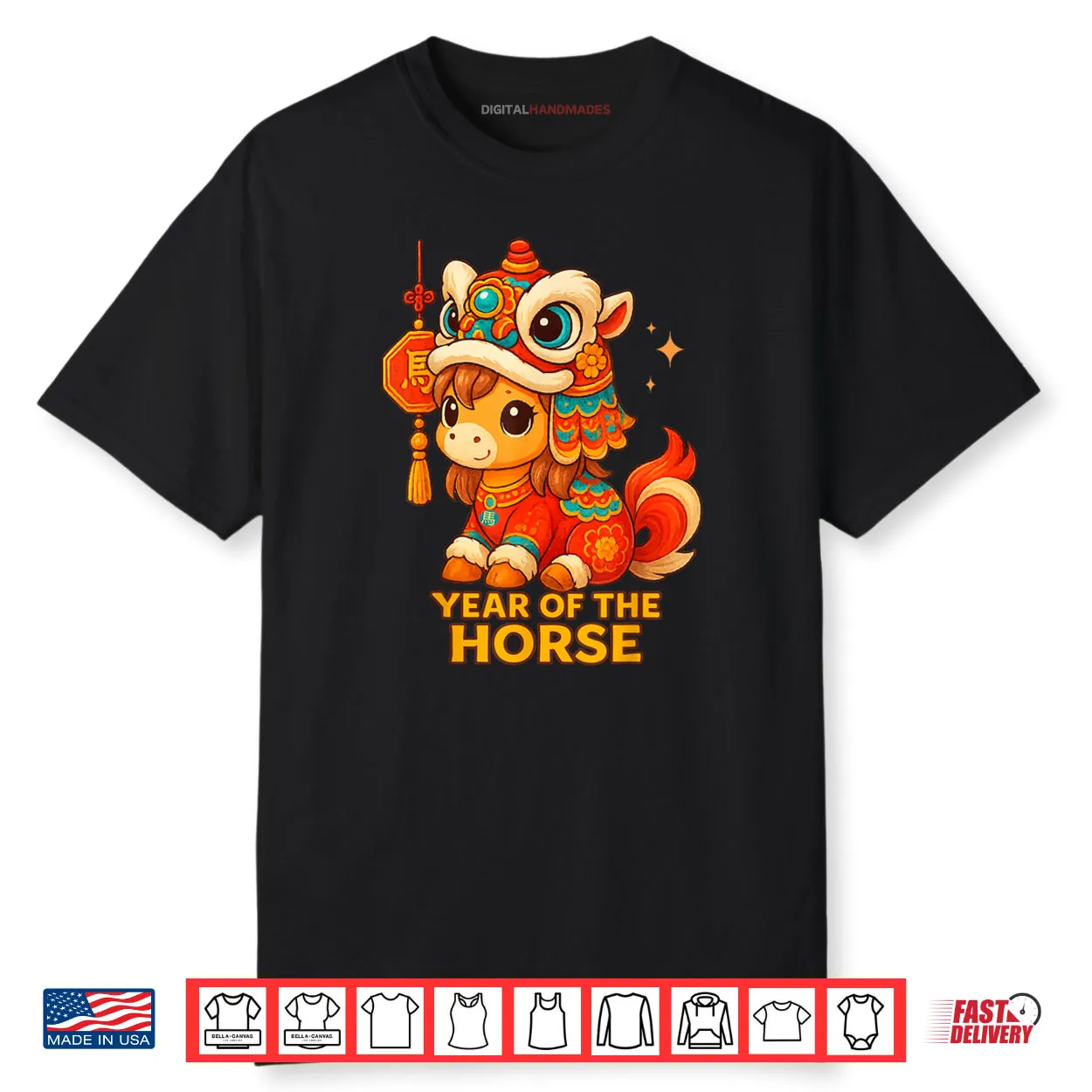 Chinese New Year of The Horse 2026 Lunar New Year Shirt Chinese New Year of The Horse 2026 Lunar New Year Shirt