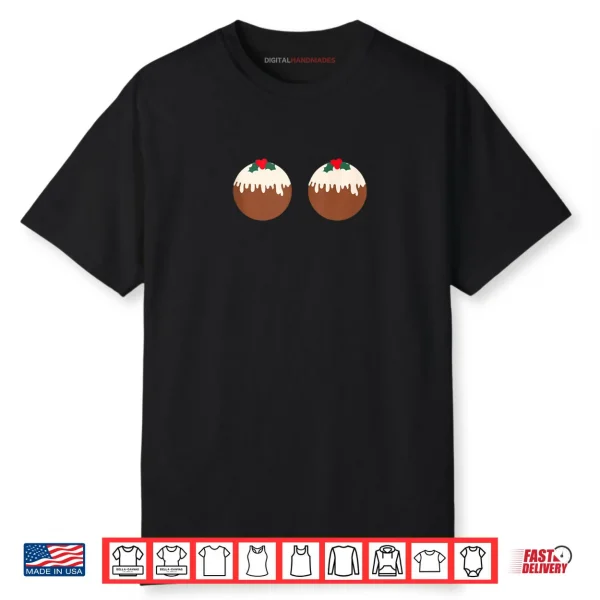 Christmas Pudding Funny Womans Bra Costume Shirt