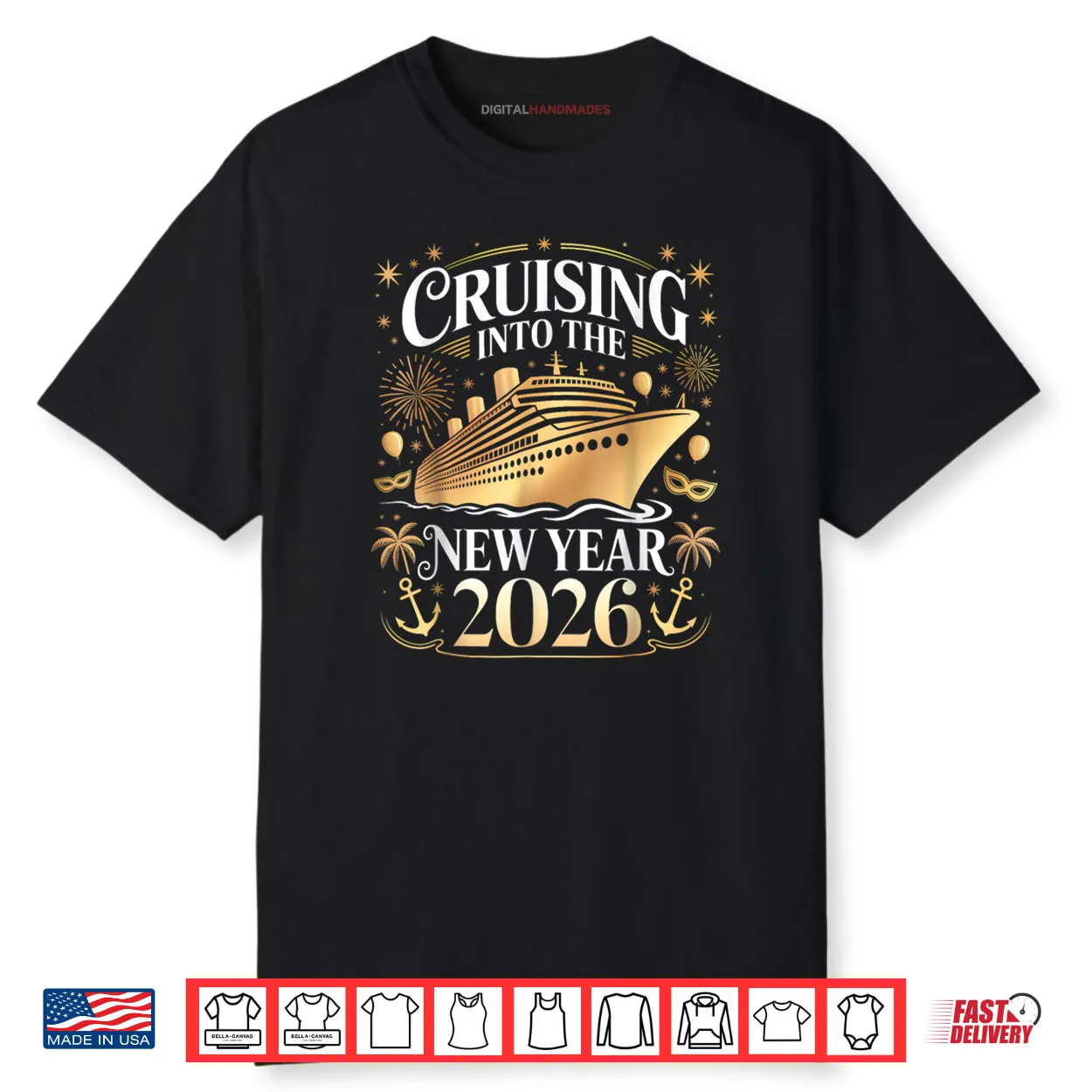 Cruising Into 2026 New Years Eve Party Favors Family Holiday Shirt Cruising Into 2026 New Years Eve Party Favors Family Holiday Shirt