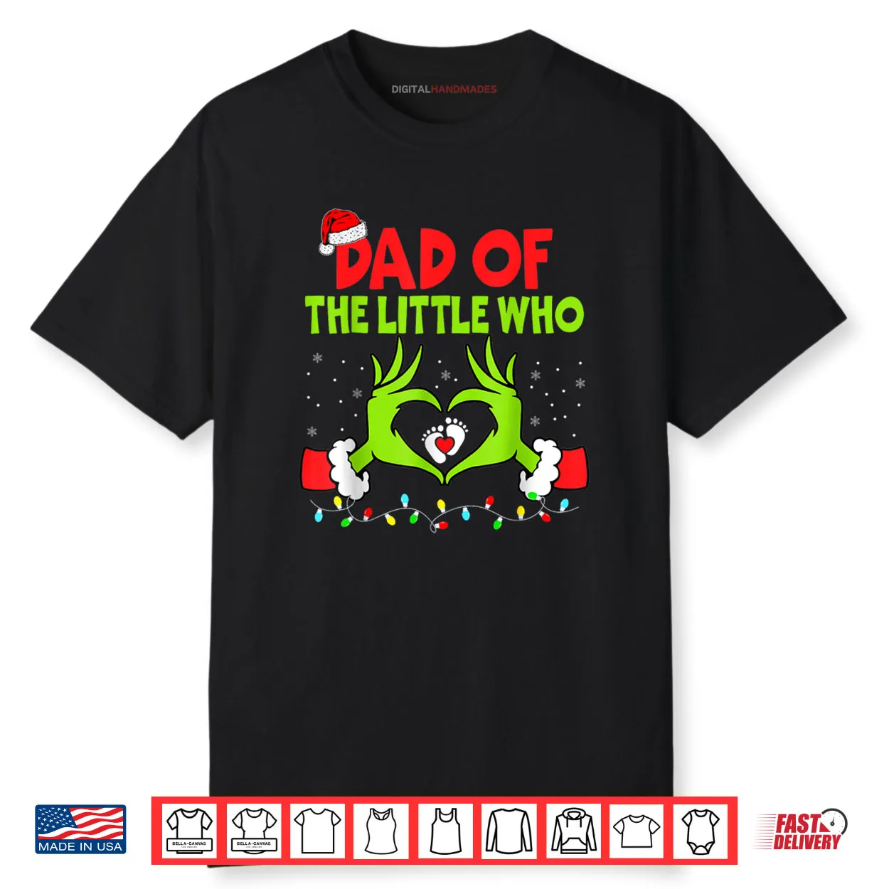 Dad of The Little Who Christmas Pregnancy Announcement Shirt Dad of The Little Who Christmas Pregnancy Announcement Shirt
