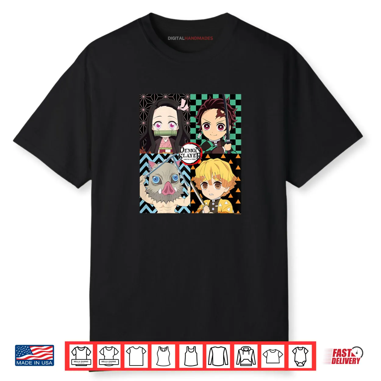 Demon Slayer Kimetsu no Yaiba Tanjiro Nezuko Adorable Shirt Demon Slayer Kimetsu no Yaiba Tanjiro Nezuko Adorable Shirt