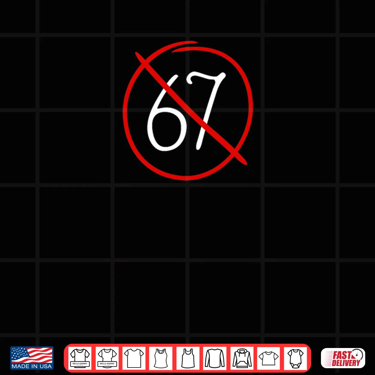 Anti 67 Stop Six Seven Simple Sign Shirt Anti 67 Stop Six Seven Simple Sign Shirt