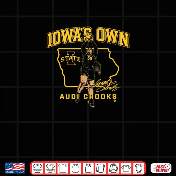 Design Audi Crooks State Star Iowa State Basketball Shirt