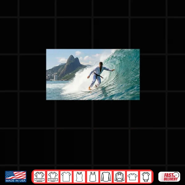 Design BJJ Surfer Riding The Wave Shirt