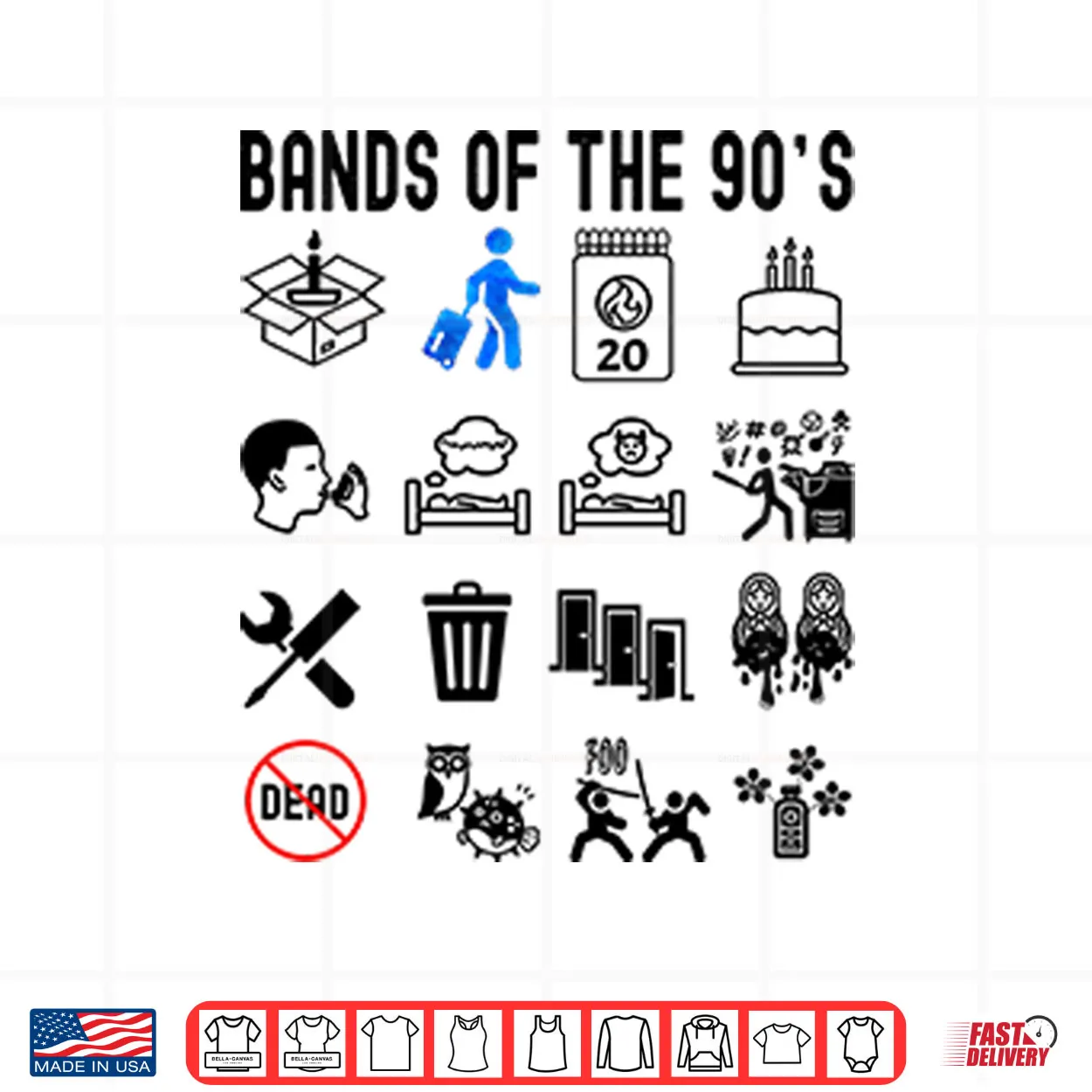Bands Of The 90’s Shirt Bands Of The 90’s Shirt