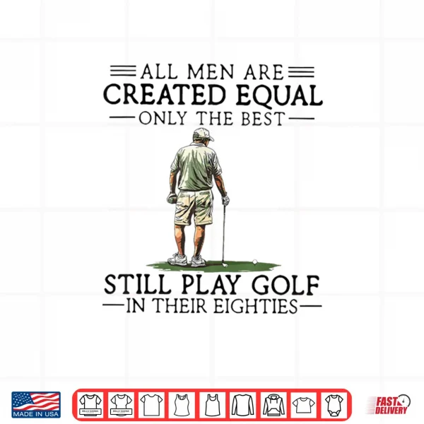 Design Best Men Play Golf Eighties Funny Golfer Golfing Shirt