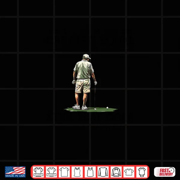 Design Best Men Play Golf Seventies Funny Golfer Golfing Shirt