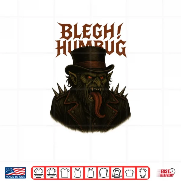 Design Blegh Humbug Heavy Metal Christmas Shirt