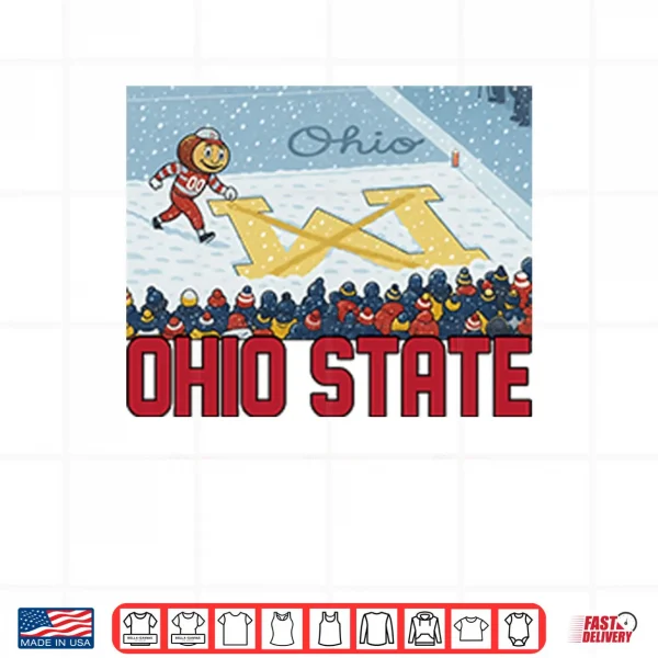 Brutus Ohio State Snow Fan Football Shirt 3 Design Brutus Ohio State Snow Fan Football Shirt