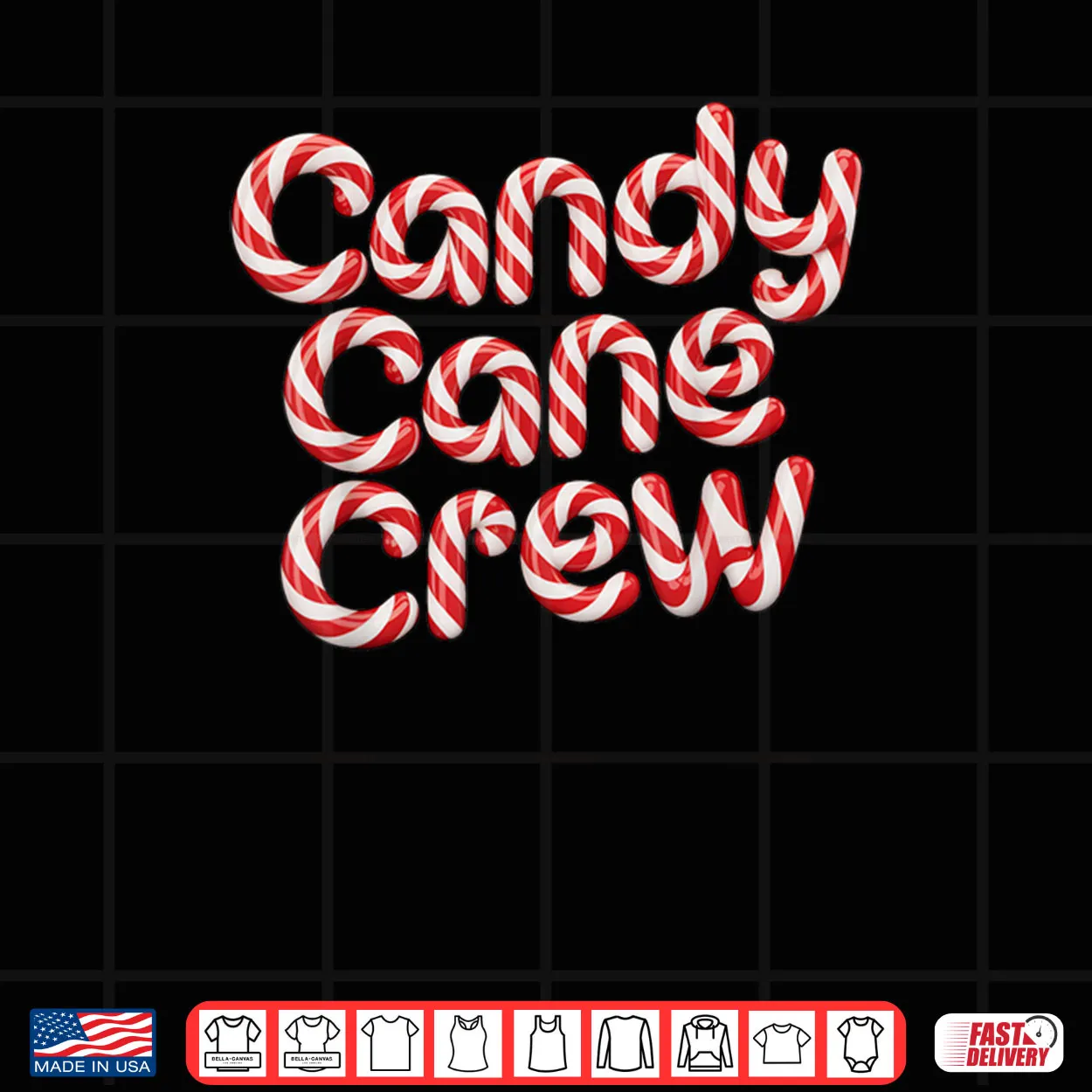 Candy Cane Crew Christmas Family Shirt Candy Cane Crew Christmas Family Shirt