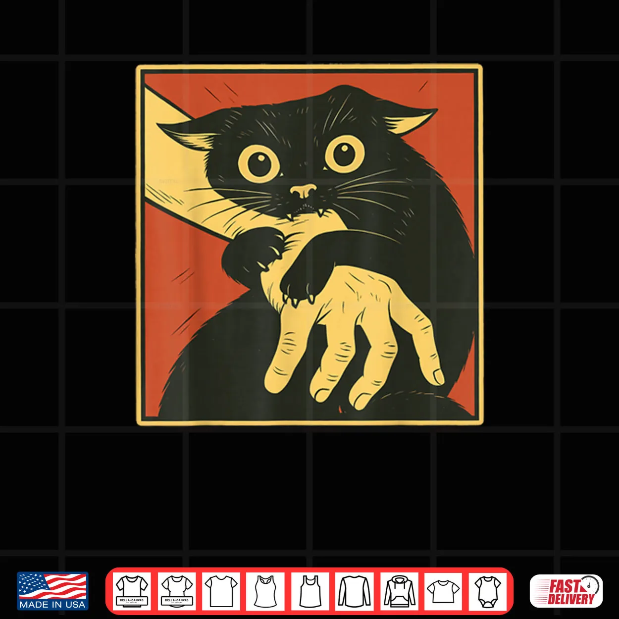 Cat Bite Horror Cat Lover Cat Bite Hand Cad Dad Mom Shirt Cat Bite Horror Cat Lover Cat Bite Hand Cad Dad Mom Shirt