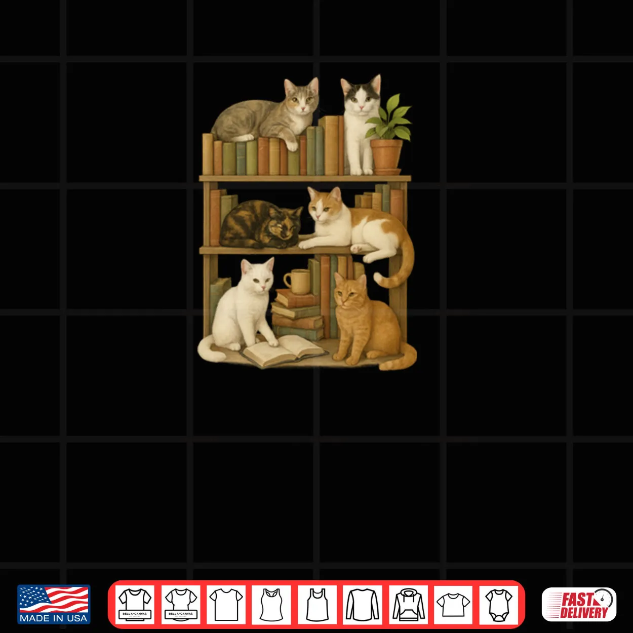 Cats On Shelf Shirt Cats On Shelf Shirt