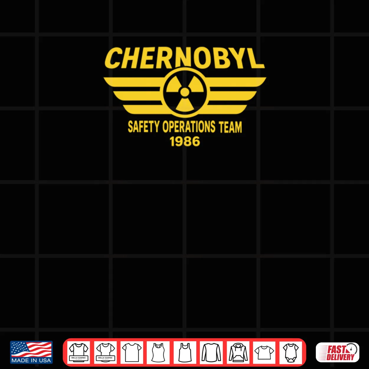 Chernobyl Safety Operations Team 1986 Radioactive Logo Shirt Chernobyl Safety Operations Team 1986 Radioactive Logo Shirt