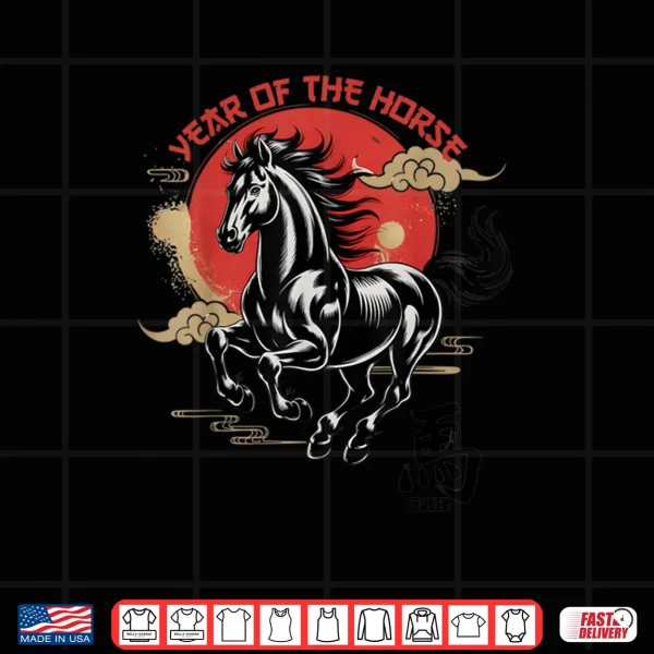 Design Chinese New Year 2026 Year of The Horse Lunar New Year Shirt