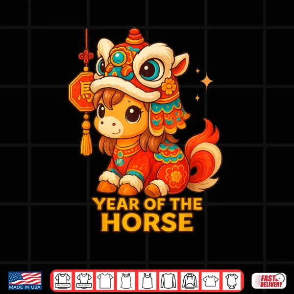 Chinese New Year of The Horse 2026 Lunar New Year Shirt 3 Design Chinese New Year of The Horse 2026 Lunar New Year Shirt