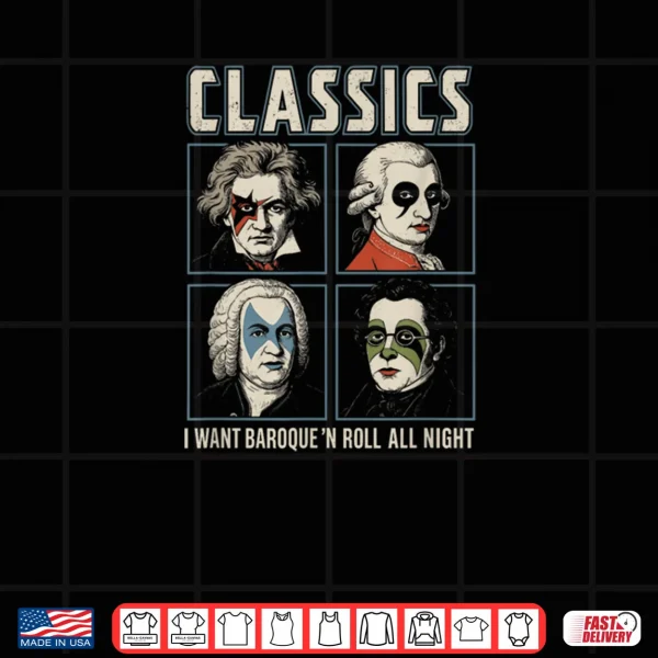 Classics Band Tour Classical Music Composer Rock Tour Shirt 3 Design Classics Band Tour Classical Music Composer Rock Tour Shirt