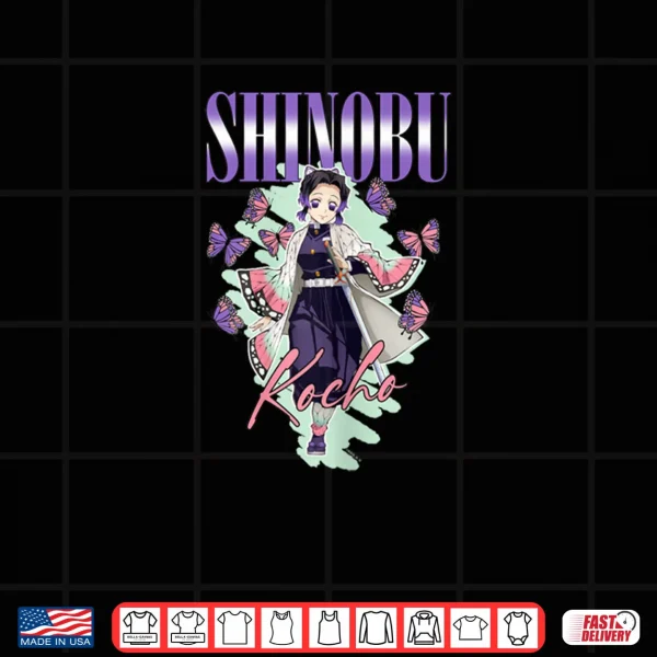 Demon Slayer Kimetsu no Yaiba Shinobu Kocho Swift Butterfly Shirt 3 Design Demon Slayer Kimetsu no Yaiba Shinobu Kocho Swift Butterfly Shirt