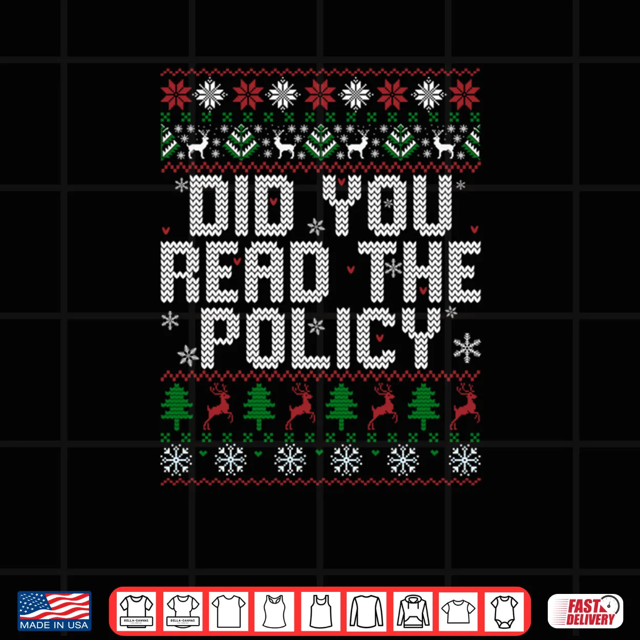 Did You Read The Policy Office Party Ugly Christmas Sweater Shirt Did You Read The Policy Office Party Ugly Christmas Sweater Shirt